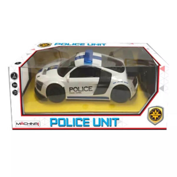 מכונית משטרה אורות על שלט עם סוללות MACHINA | להיט צעצועים