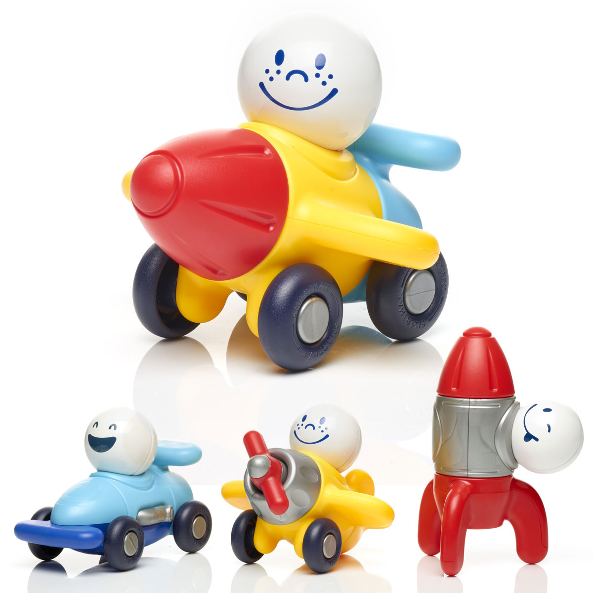 סמארטמקס כלי תחבורה ותעופה מגנטיים הראשונים שלי פוקסמיינד 3 | להיט צעצועים