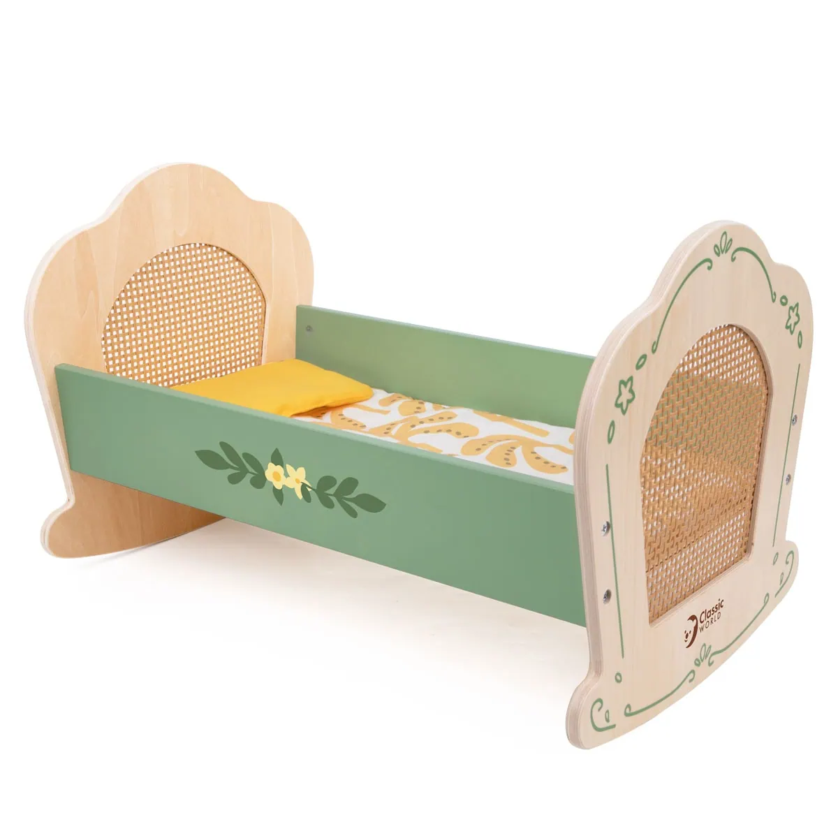 עריסת עץ וינטאג' לבובה פוקסמיינד FoxMind 6 | להיט צעצועים